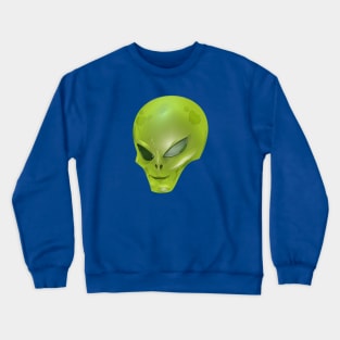 Yellow Alien Creature Crewneck Sweatshirt